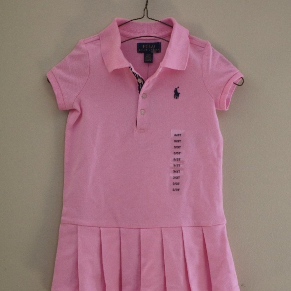RALPH LAUREN POLO Girls Dress Kids Short Sleeve